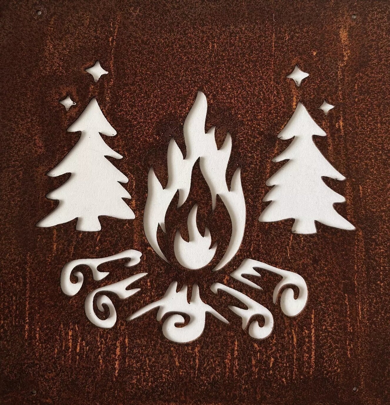 Skylt Brasa (armeringsnät) Rost Lind Decoration Utomhusskyltar Skyltar för utomhusbruk