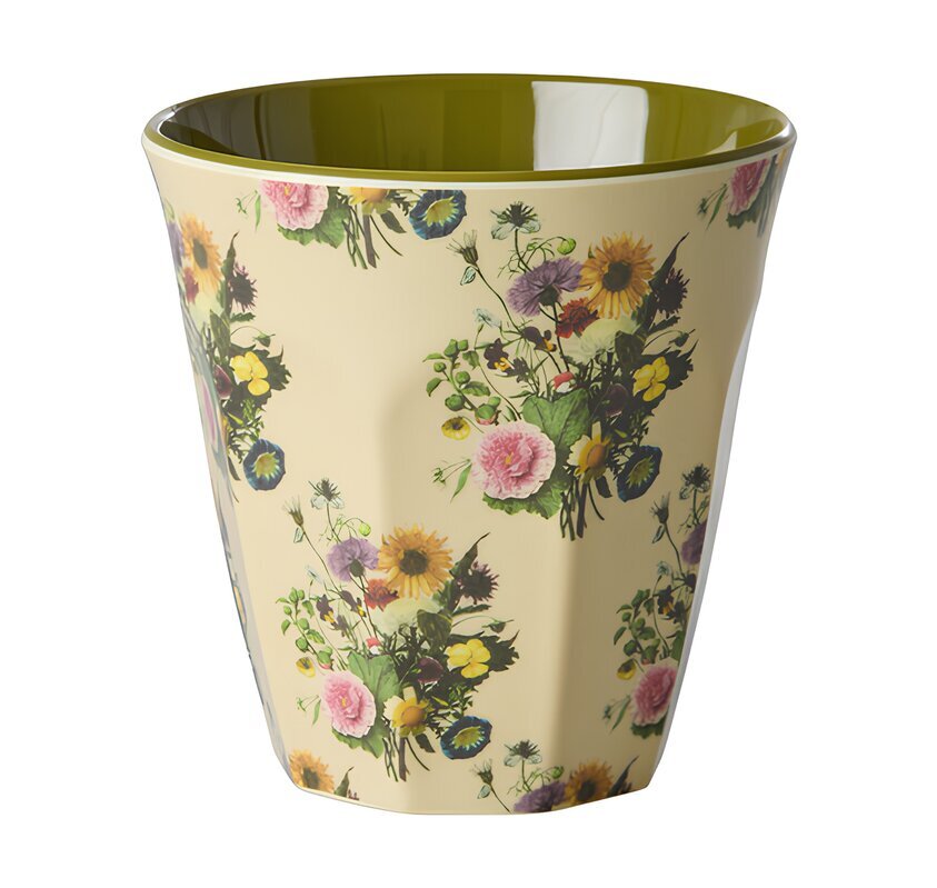 Melaminmugg Retro Bouquet Print Rice Melaminmuggar Lattemuggar i melamin Melaminkoppar