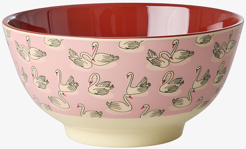 Skål Swan Print Rice Skålar att äta ur tilltugg Såskannor/Vispskål servering Matlådor Förvaring av lunch/mat Lunchboxar
