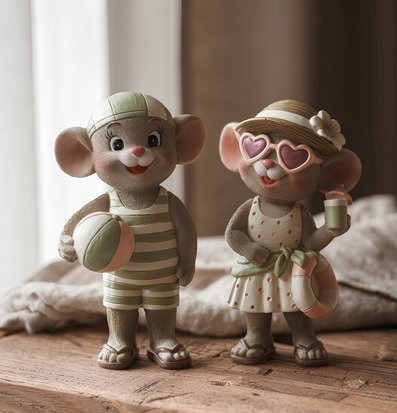 Majas Mrs Summer Mouse Mr Cottage Övrig prydnad/dekoration för inredning innemiljö