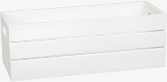 Trälåda Ribba Vit Different Design Förvaringslådor och korgar Boxar Förvaringsboxar Porslinsboxar Trälådor Smyckesboxar i porslin Förvaringsbrickor