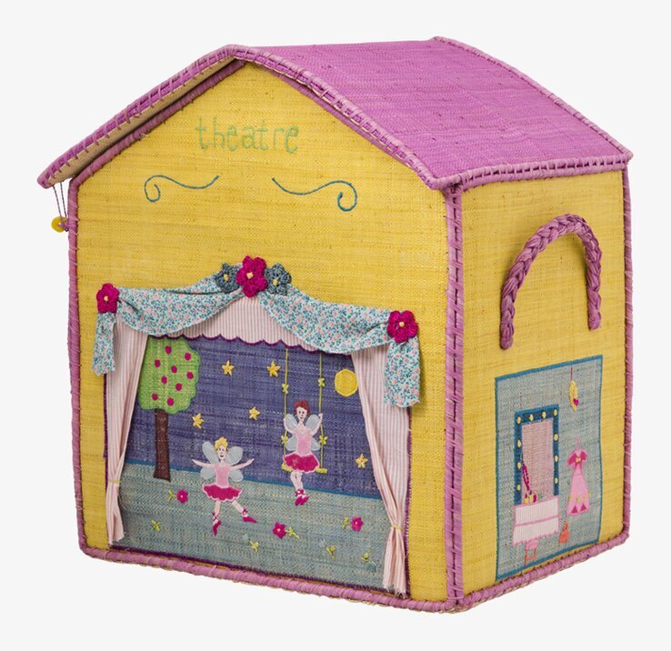 Förvaringskorg Teater från Rice med färgglada detaljer