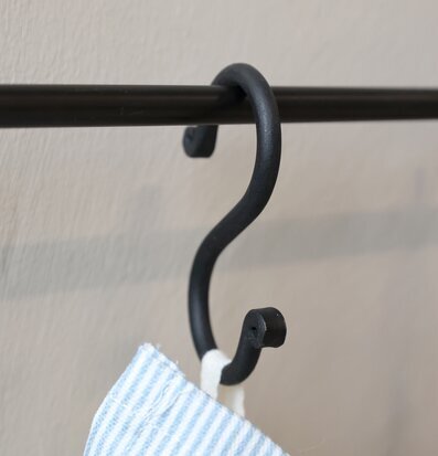 Krok Svart 8 cm Chic Antique Knoppar Väggknoppar Klädhängare