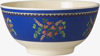 Skål Melamin Blue Flower Print från Rice med blommönster
