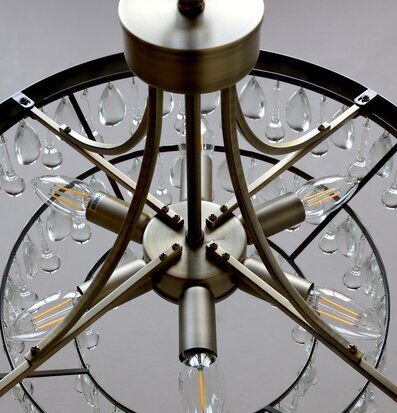 Versailles Ljuskrona Mellan Chic Antique Lampor Taklampor Golvlampor Bordslampor LED-lampor Ledlampor Fönsterlampor Ljusslingor för dekoration