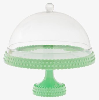 Kak-/tårtfat Med Kupa från Rice i mintgrön ton