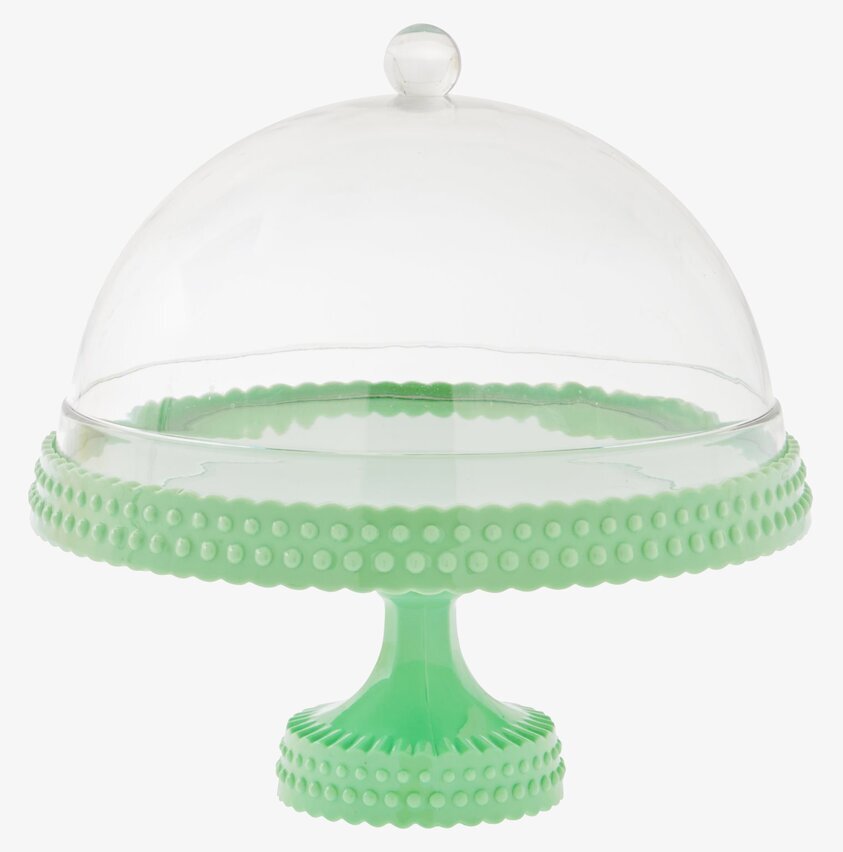 Kak-/tårtfat Med Kupa från Rice i mintgrön ton