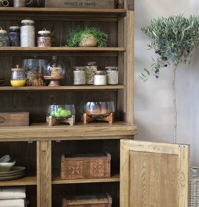 Marseille Skåp Natur Chic Antique (ej för nycklar eller medicin) Vägghyllor som mer är en möbel