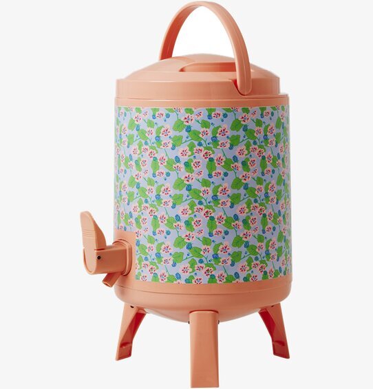 Rice Cooler Tank 4 liter, cylinderformad, persikofärgad