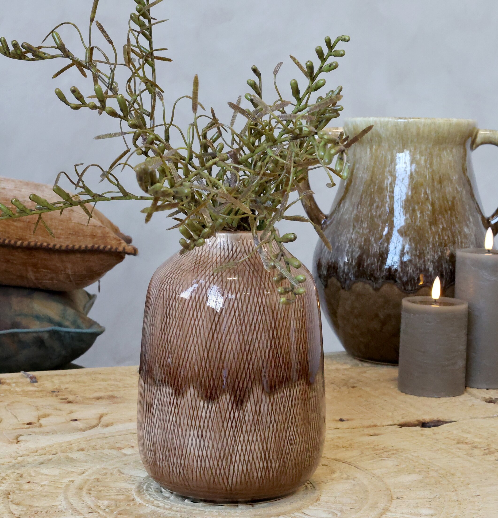 Vas Stengods Mocca Chic Antique Vaser