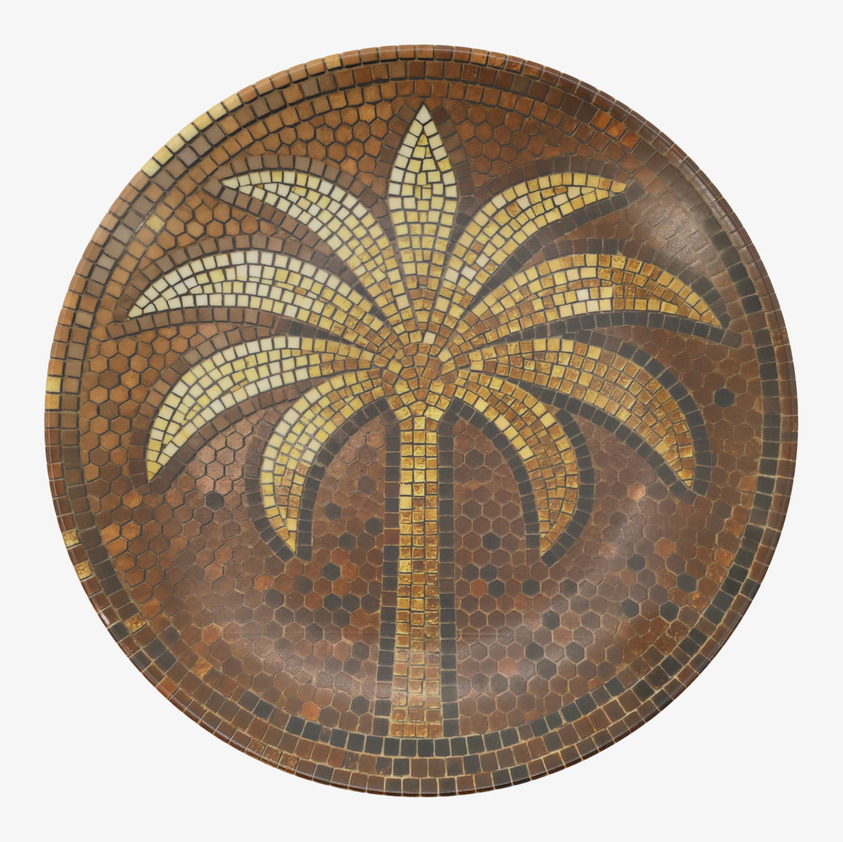 Tallrik Mosaik Palm Ø26,5cm Chic Antique Tallrikar Djupa tallrikar (ej skål) Desserttallrikar Assietter Barntallrikar Picknicktallrikar