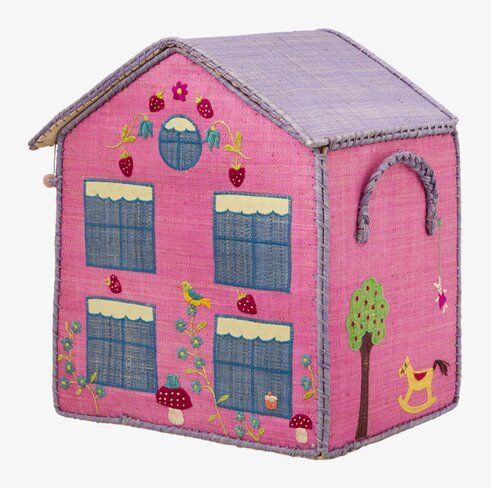 Förvaringskorg Hus från Rice, färgglad och lekfull design