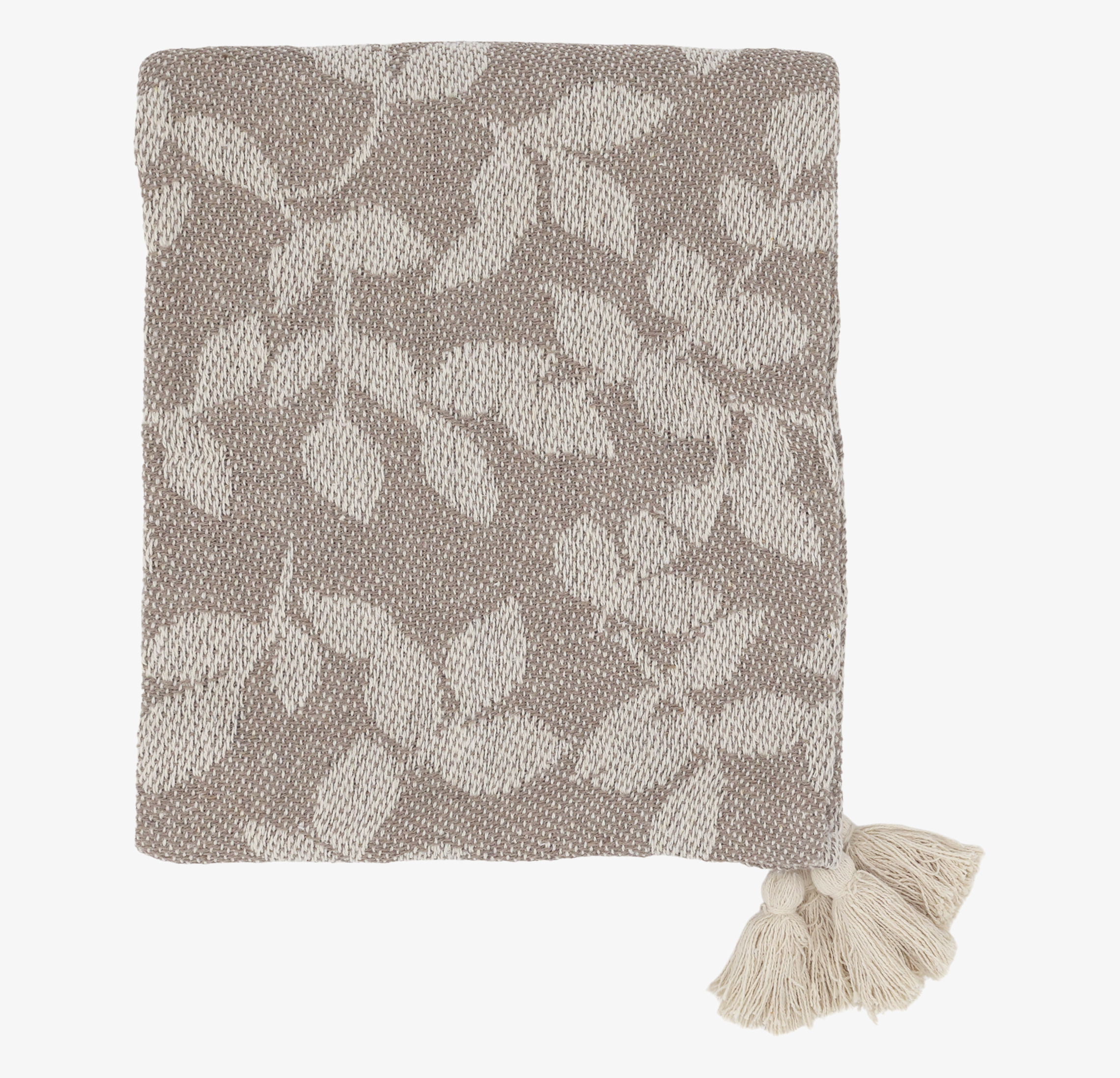 Pläd Taupe & Cream Chic Antique Täcken, filtar, plädar och överkast Filtar Plädar Överkast