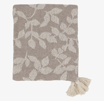 Pläd Taupe & Cream Chic Antique Täcken, filtar, plädar och överkast Filtar Plädar Överkast