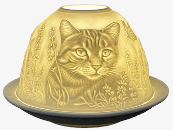 Ljuslykta Porslin Vit Katt Clayre & Eef Lyktor Endless Light Ljuslyktor