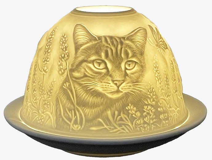 Ljuslykta Porslin Vit Katt Clayre & Eef Lyktor Endless Light Ljuslyktor