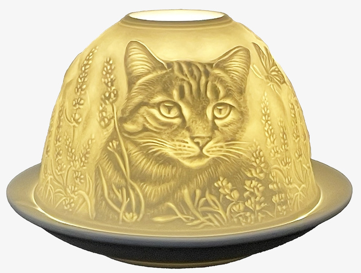 Ljuslykta Porslin Vit Katt Clayre & Eef Lyktor Endless Light Ljuslyktor