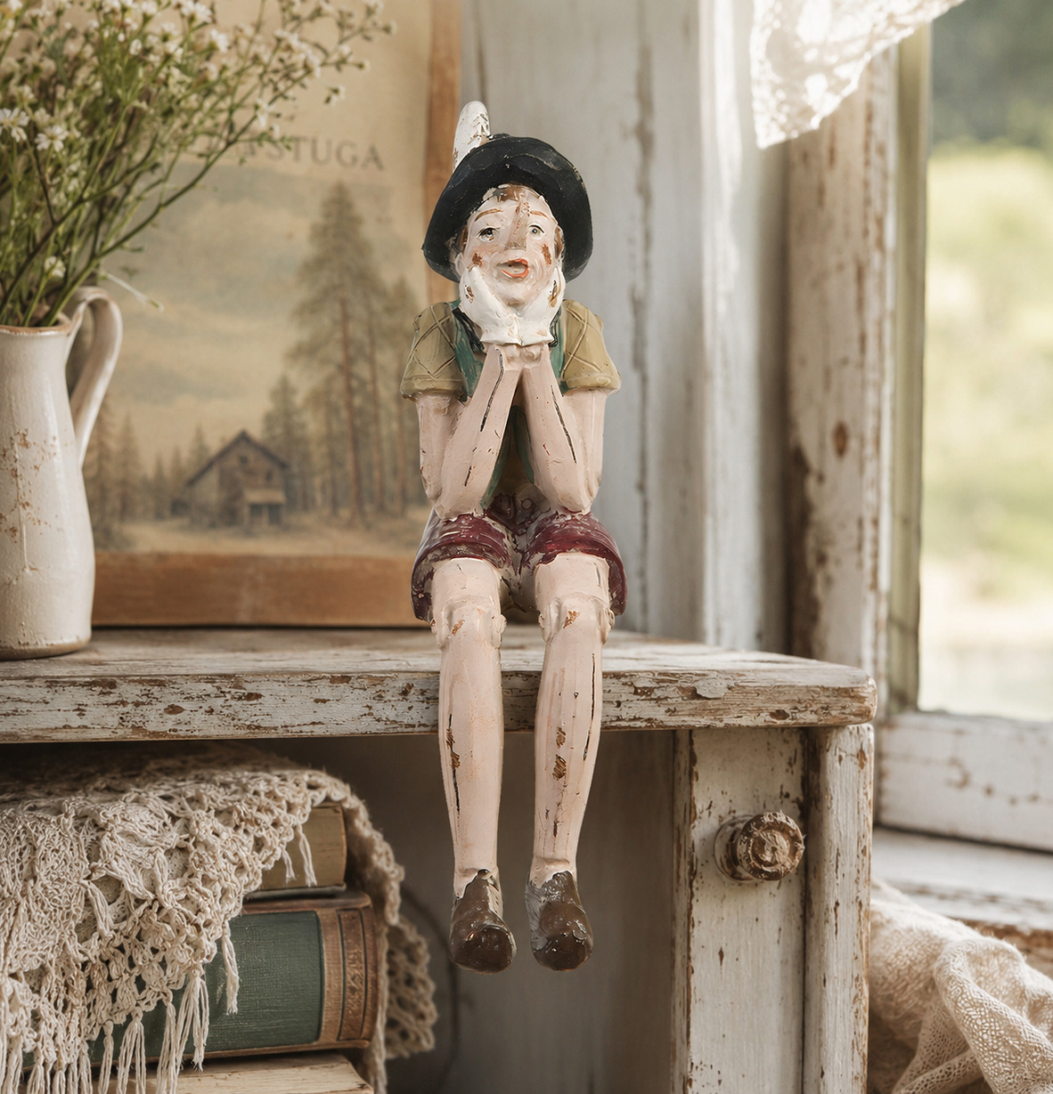 Figurin Pinocchio Clayre & Eef Övrig prydnad/dekoration för inredning innemiljö