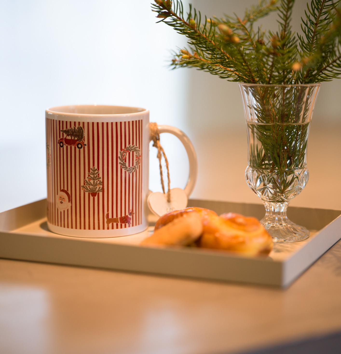 Mugg Randig Röd God Jul Different Design Muggar/koppar i porslin, keramik, papper eller biologiskt material organiskt
