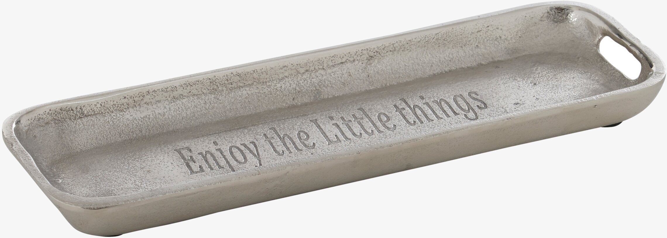 Bricka Enjoy The Little Things S från THG i metallisk nyans