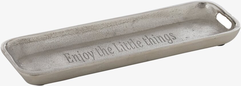 Bricka Enjoy The Little Things S från THG i metallisk nyans