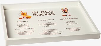 Träbricka Glögg Different Design Serveringsbrickor Brickset Serveringsfat