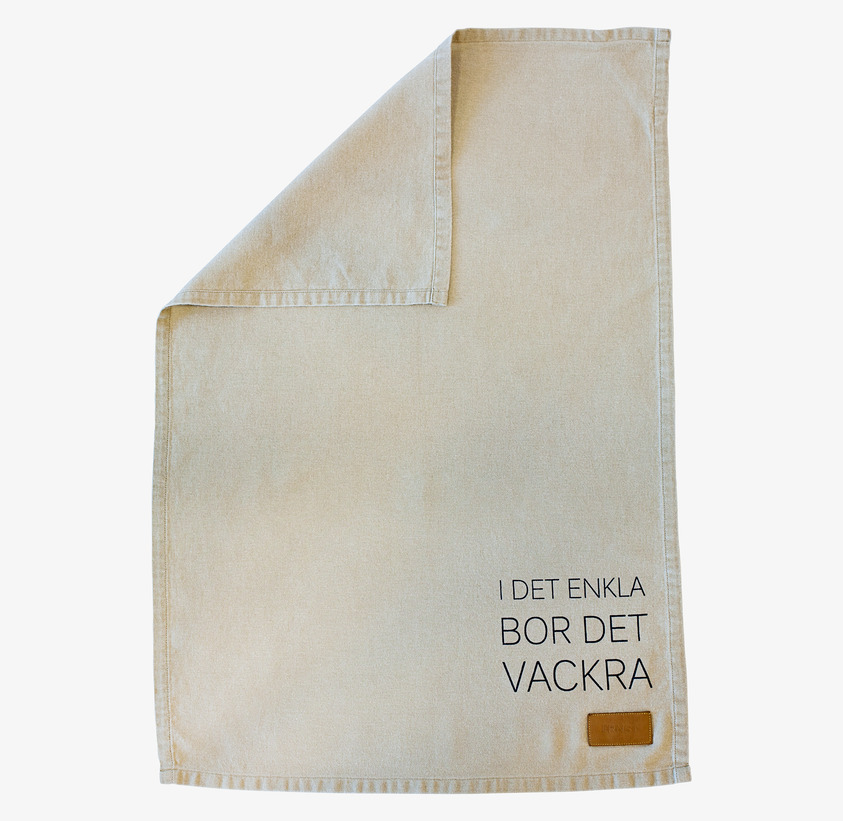 Kökshandduk ´I Det Enkla´ Beige från Ernst i neutral miljö