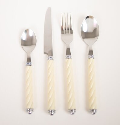 Bestickset Pärlemor 24 delar Olsson & Jensen Bestick Sked Kniv (att äta med) Gaffel
