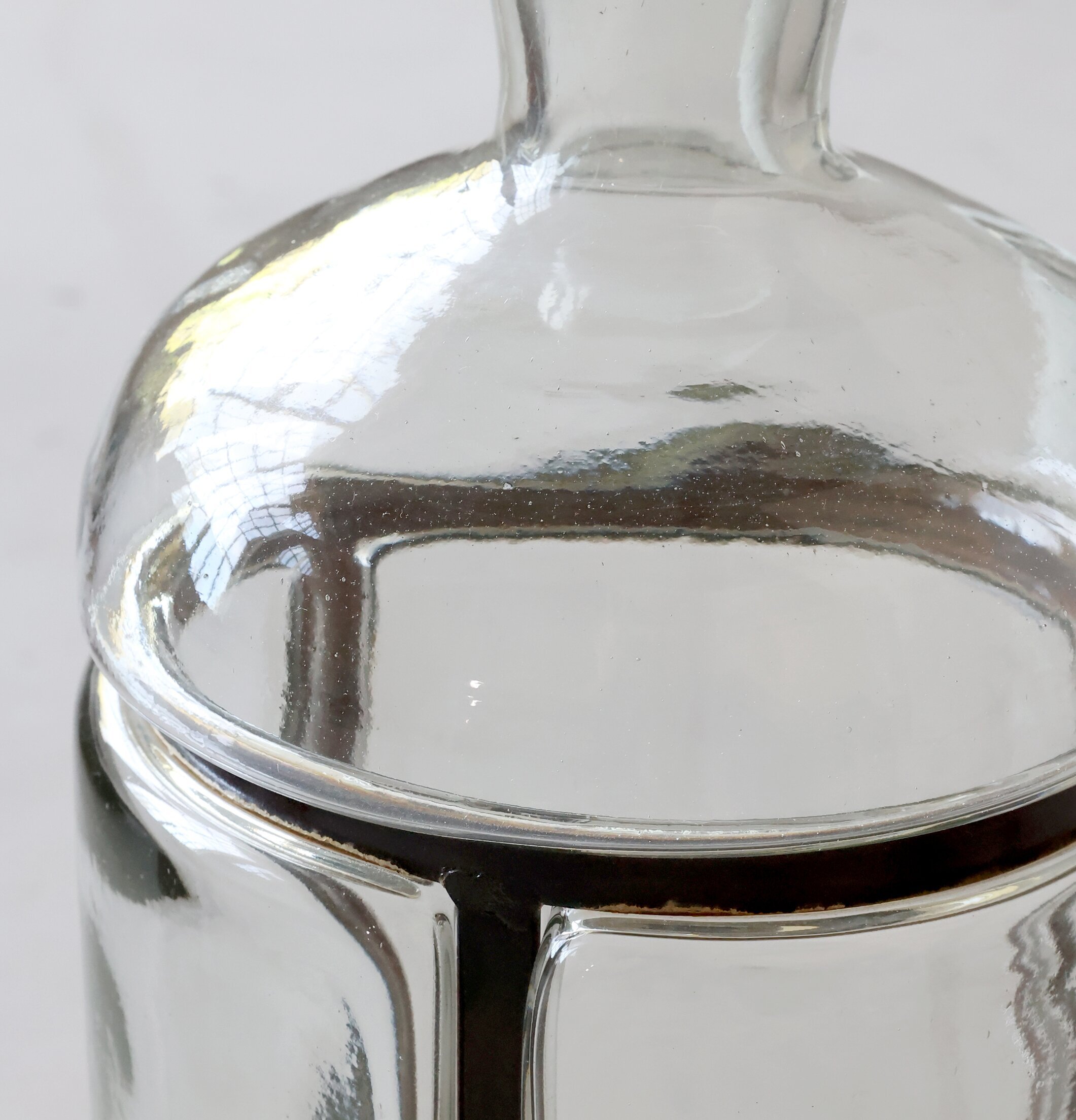 Glasflaska Gl Fransk Chic Antique för inredning