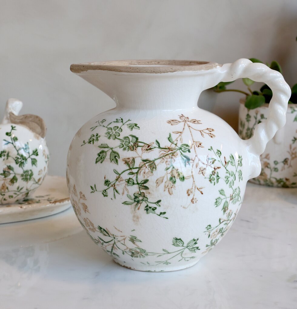 Kanna Keramik Grenblad Chic Antique Övrig prydnad/dekoration för inredning innemiljö