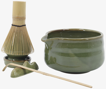 Matcha Set Grön Chic Antique Muggar/koppar i porslin, keramik, papper eller biologiskt material organiskt ekologiskt Termomuggar