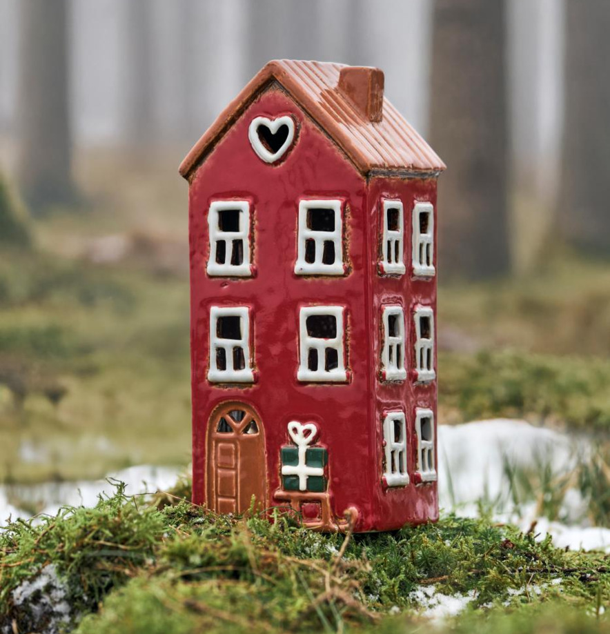 Ljuslykta Hus Släde IB Laursen Lyktor Endless Light Ljuslyktor