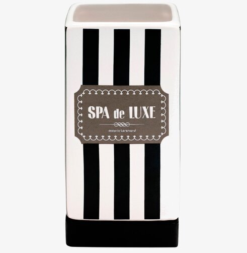 Tandborstmugg Spa de luxe från Derriére la porte, svartvit