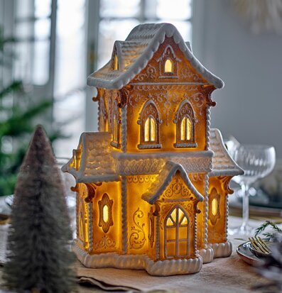 Pepparkakshus LED-ljus Bloomingville Övrig prydnad/dekoration för inredning innemiljö