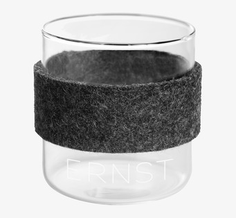 Kaffeglas Med Filtomslag, 2-pack från Ernst i stilren design