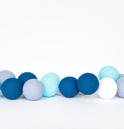 Ljusslinga Rollier 35 från Happy Lights i blåa nyanser