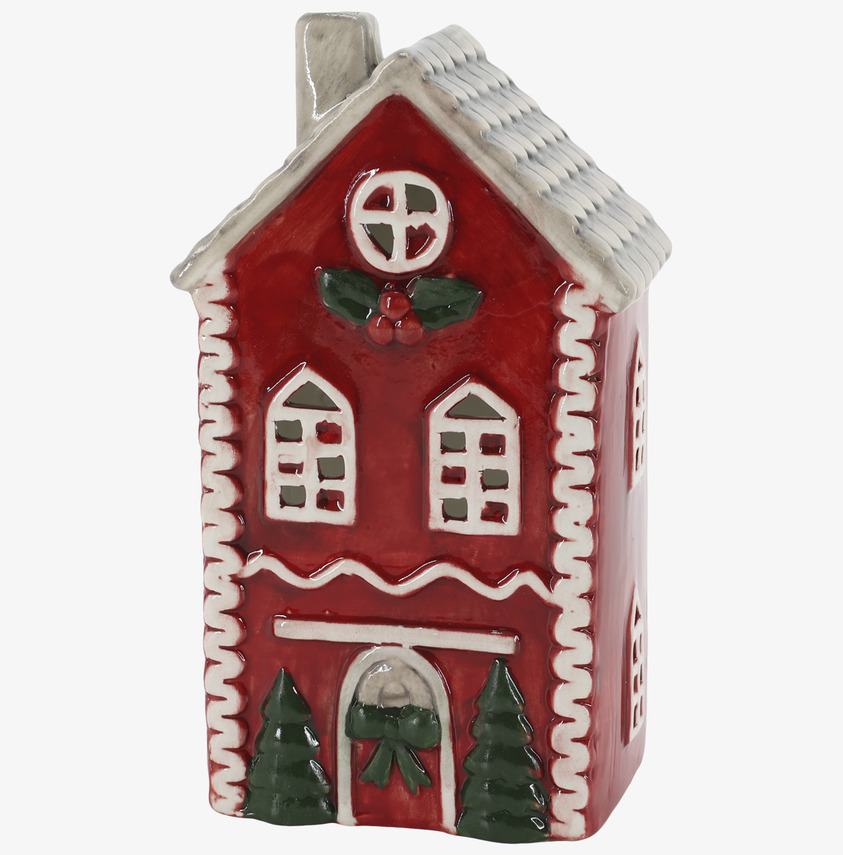 Ljuslykta Hus Chamonix Cherry 18,5 cm Chic Antique Lyktor Endless Light Ljuslyktor