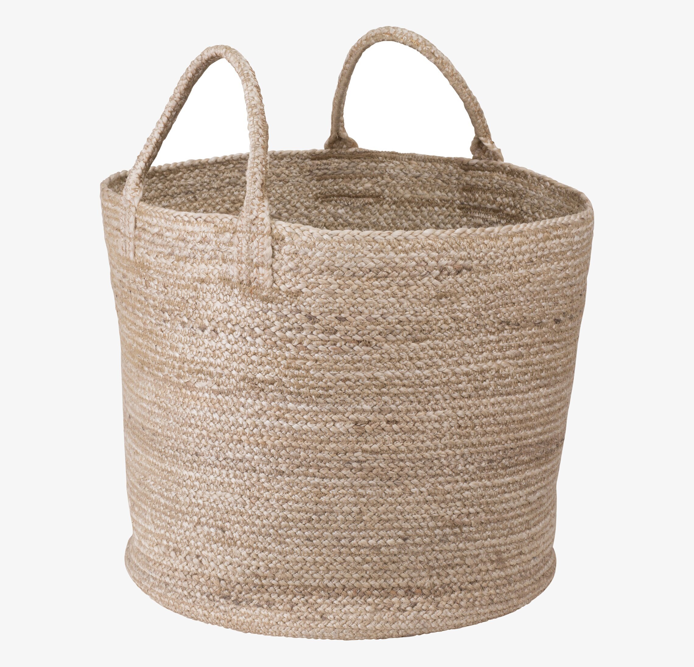 Korg Rund ERNST från Ernst, rund naturfiberkorg med handtag