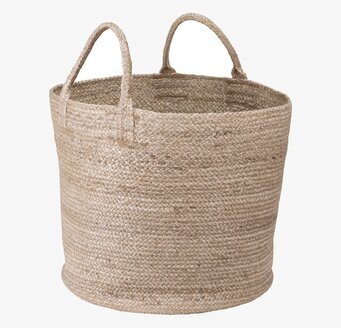 Korg Rund ERNST från Ernst, rund naturfiberkorg med handtag