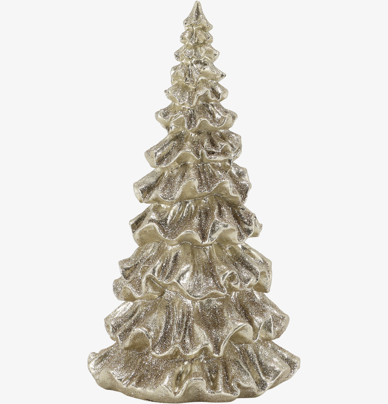 Julgran med Glitter Champagne 25 cm Chic Antique Övrig prydnad/dekoration för inredning innemiljö