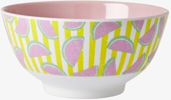 Skål Watermelon Print från Rice med färgglatt melonmönster