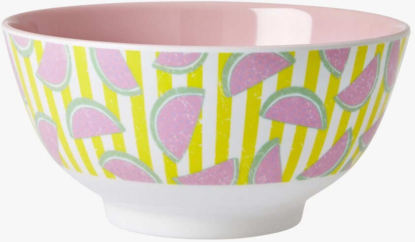 Skål Watermelon Print från Rice med färgglatt melonmönster