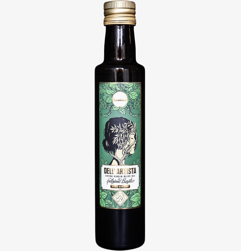 Olivolja Basilico Extra Virgin 250 ml Dell Artista Såser, dipp och smaksättare Ketchup Hot Sauce Heta