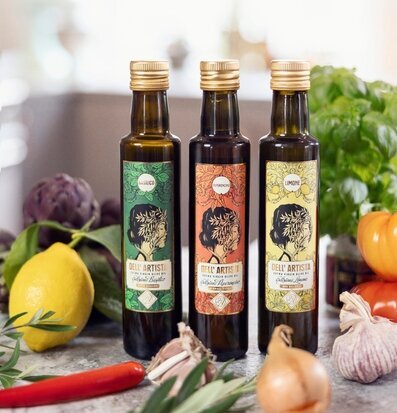 Olivolja Limone Extra Virgin 250 ml Dell Artista Såser, dipp och smaksättare Ketchup Hot Sauce Heta