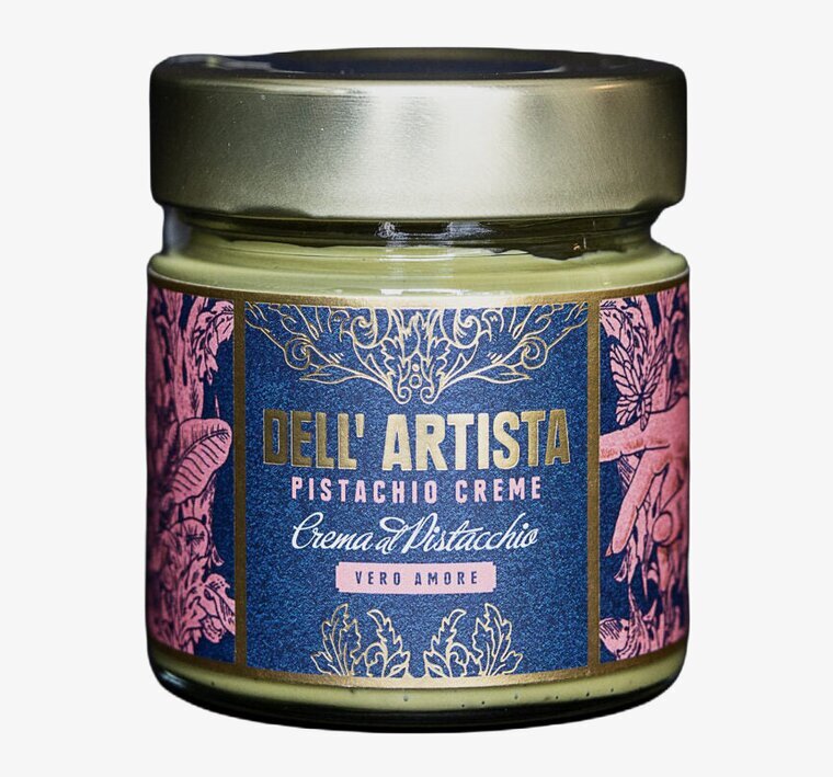 Pistagekräm Crema al Pistacchio 200 g Dell Artista Såser, dipp och smaksättare Ketchup Hot Sauce Heta