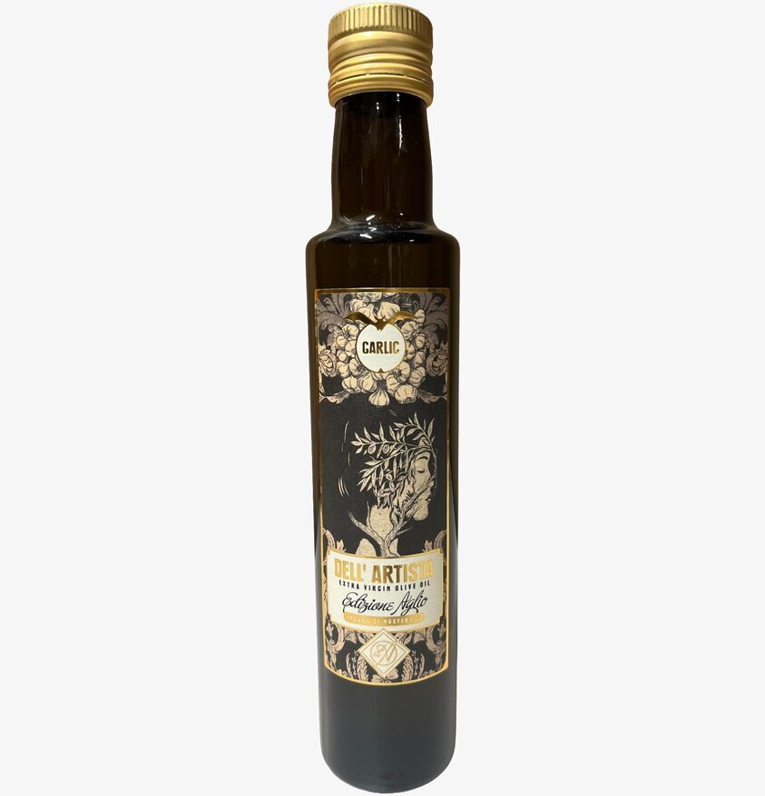 Olivolja Aglio Extra Virgin 250 ml Dell Artista Såser, dipp och smaksättare Ketchup Hot Sauce Heta