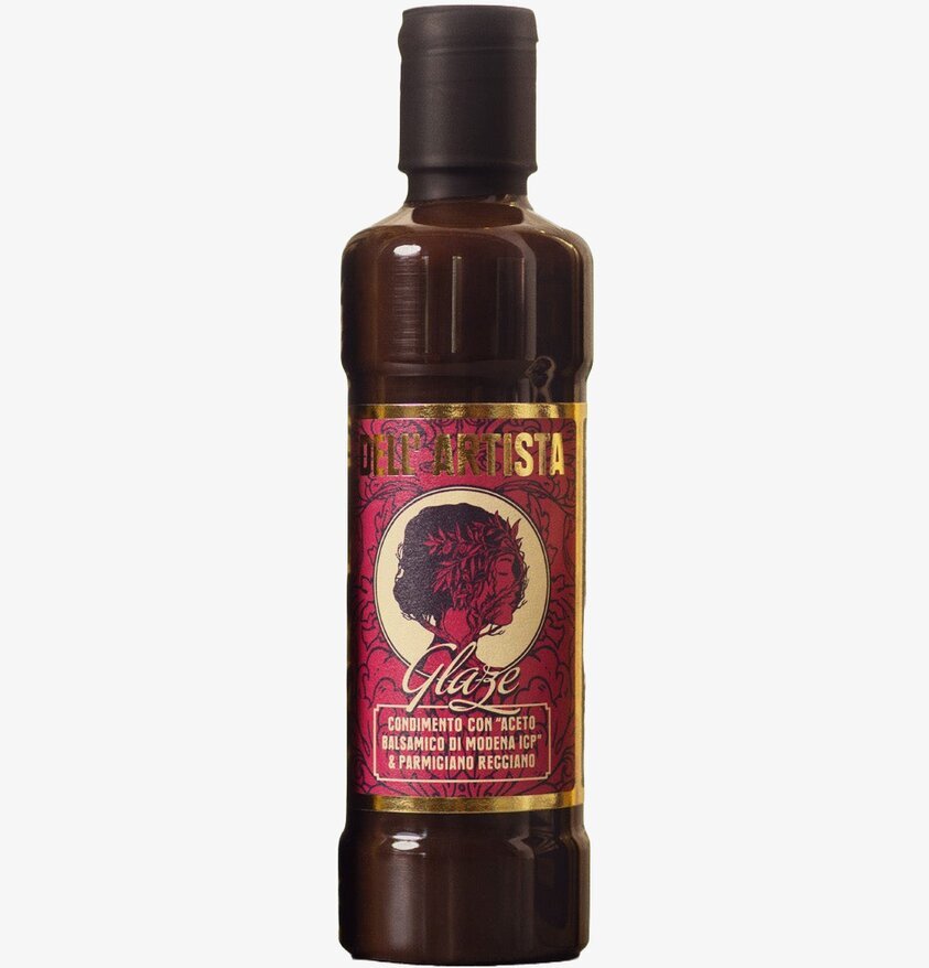 Glaze Balsamico & Parmigiano Reggiano 295 g Dell Artista Såser, dipp och smaksättare Ketchup Hot Sauce