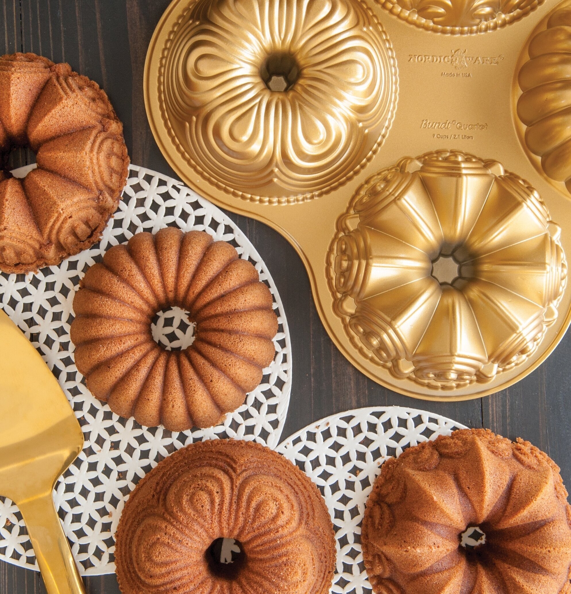 Bakform Bundt Quartet Nordic Ware Bak- och matformar Bakformar