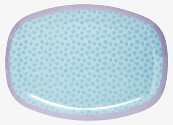 Tallrik Stardust Print från Rice med stjärnmönster och lila kant