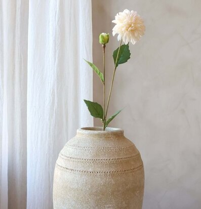Fleur Dahlia Silk Touch Champagne 44 cm Chic Antique Konstväxter Konstblommor Plastväxter Plastblommor